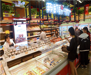 北京火鍋食材冷藏柜，北京燒烤材料超市冷柜，冷凍保鮮柜案例
