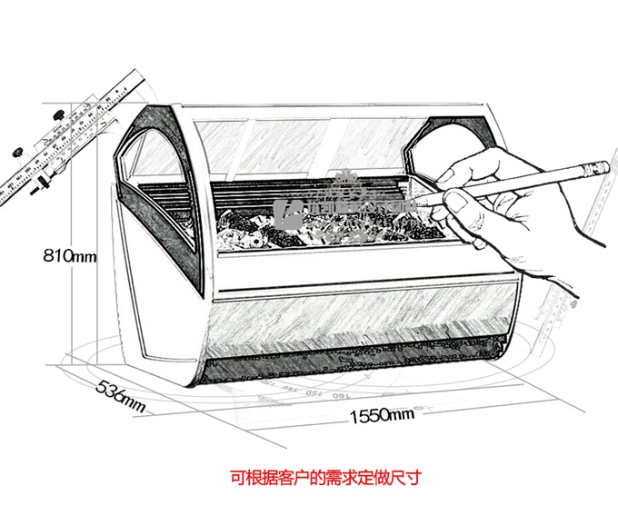 優凱-VIP-TC型冰淇淋展示柜（廠長推薦）