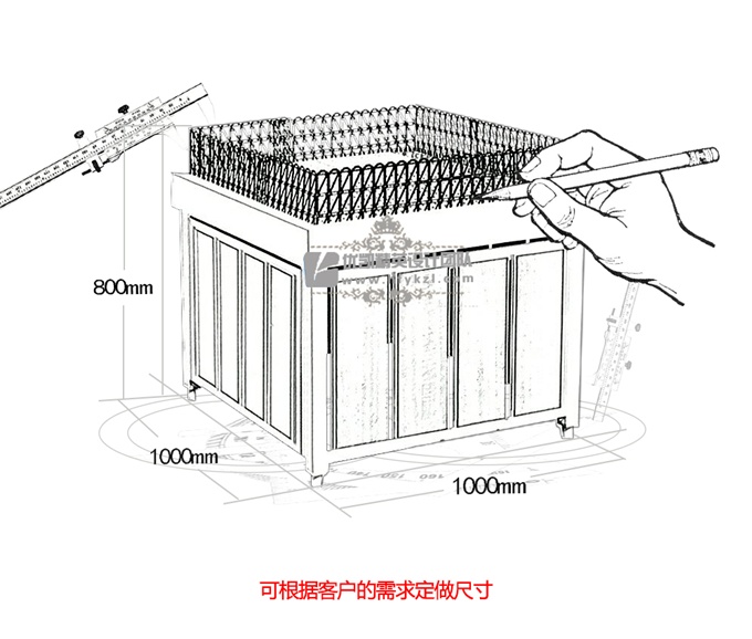 鋼木結(jié)合果蔬臺XC-I-1