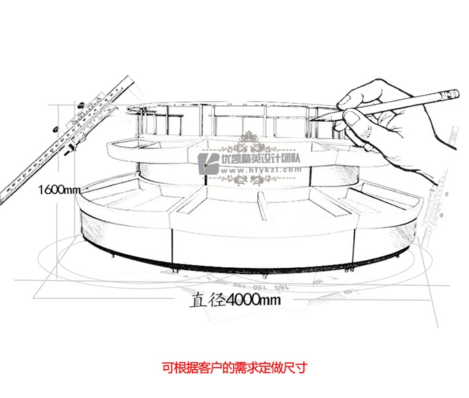 ZGS-8環島果蔬架（直徑4~12米）