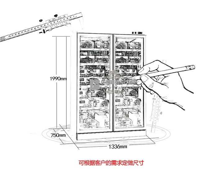兩門便利店柜（外置機(jī)）
