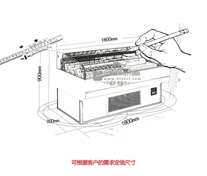 單面開放冷藏展示柜F